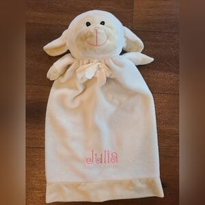 "Julia" baby girl lamb lovey